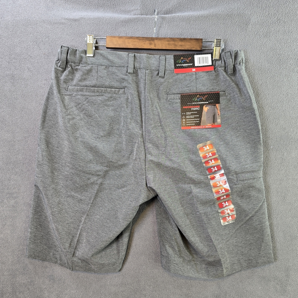 Greg Norman Performance Collection Gray Athletic Shorts - Picture 7 of 13